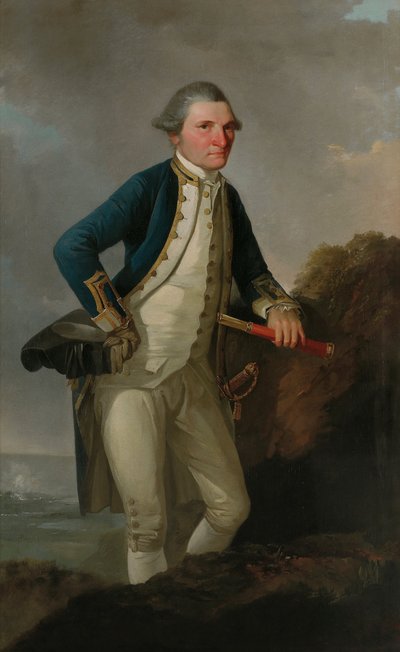 Porträt von Kapitän James Cook von John Webber